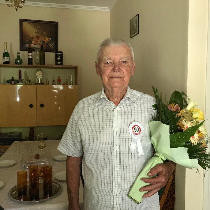 Adamik János köszöntése 90. születésnapja alkalmából