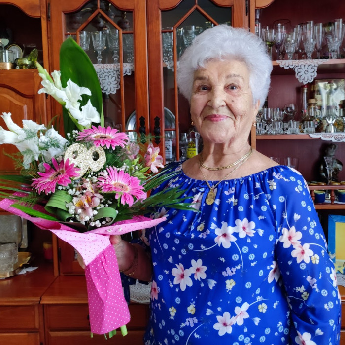 Bohus Józsefné köszöntése 90. születésnapja alkalmából