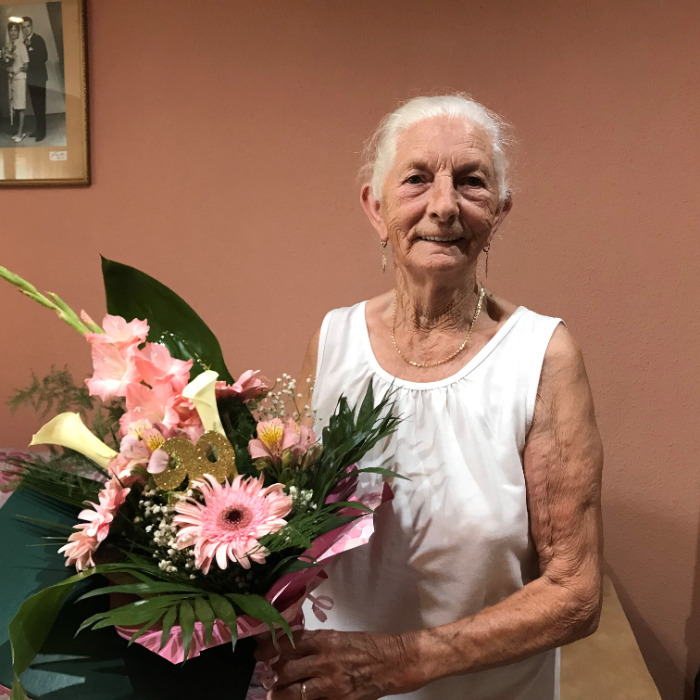 Csávás Lajosné köszöntése 90. születésnapja alkalmából