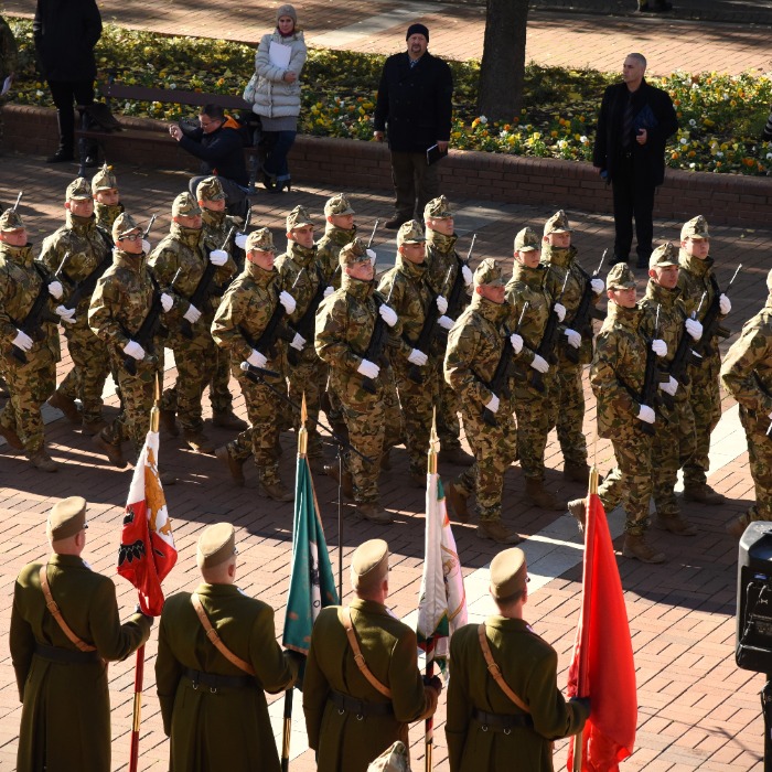 Katonai eskütétel és koszorúzás a 101. gyalogezred hazatérésének 105. évfordulóján