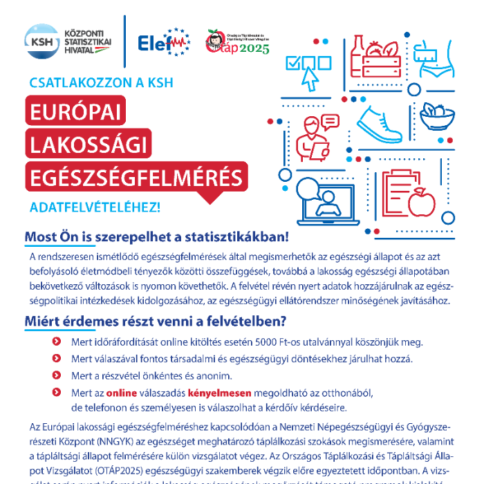 Európai Lakossági Egészségfelmérés 2025