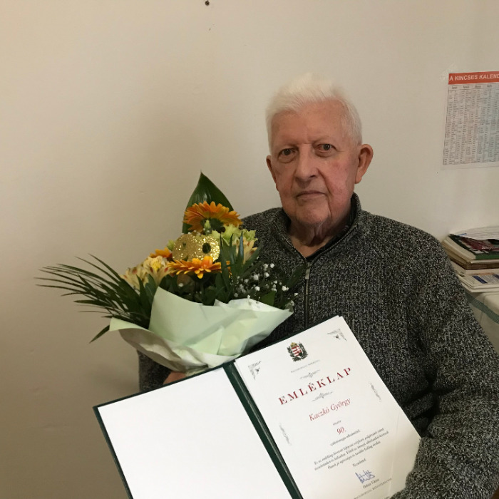 Kaczkó György köszöntése 90. születésnapja alkalmából