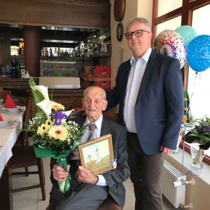 Kalász István köszöntése 100. születésnapja alkalmából