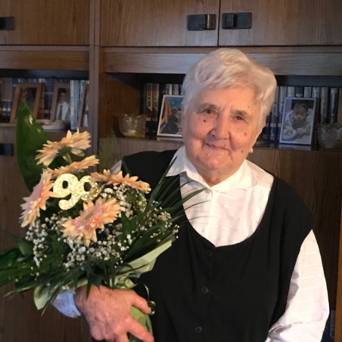 Kovács Györgyné köszöntése 90. születésnapja alkalmából
