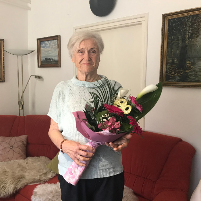 Lipták Györgyné köszöntése 90. születésnapja alkalmából
