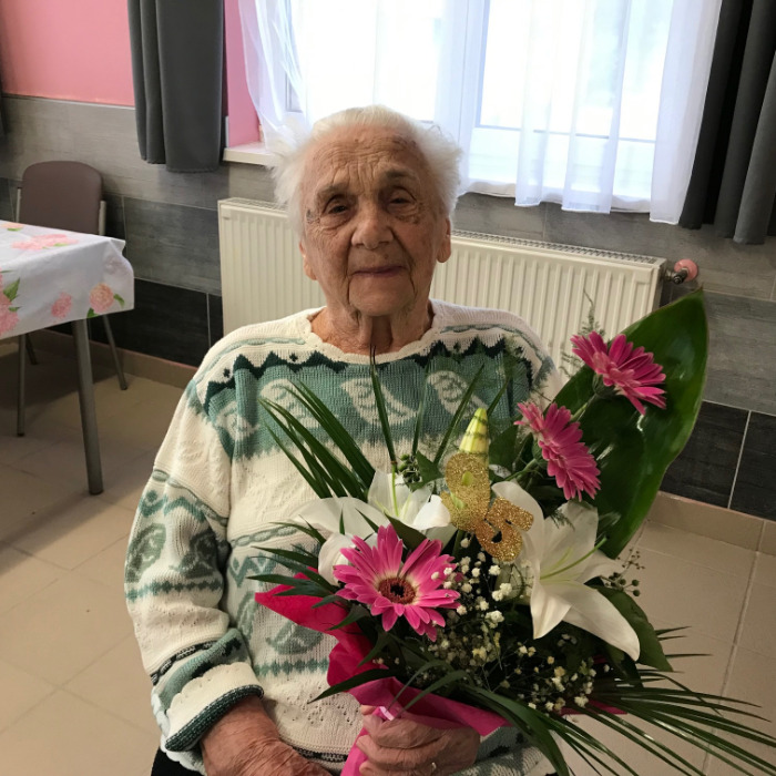 Molnár Imréné köszöntése 95. születésnapja alkalmából
