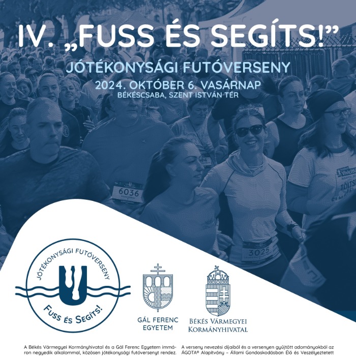 IV. "FUSS ÉS SEGÍTS!" - Jótékonysági futóverseny