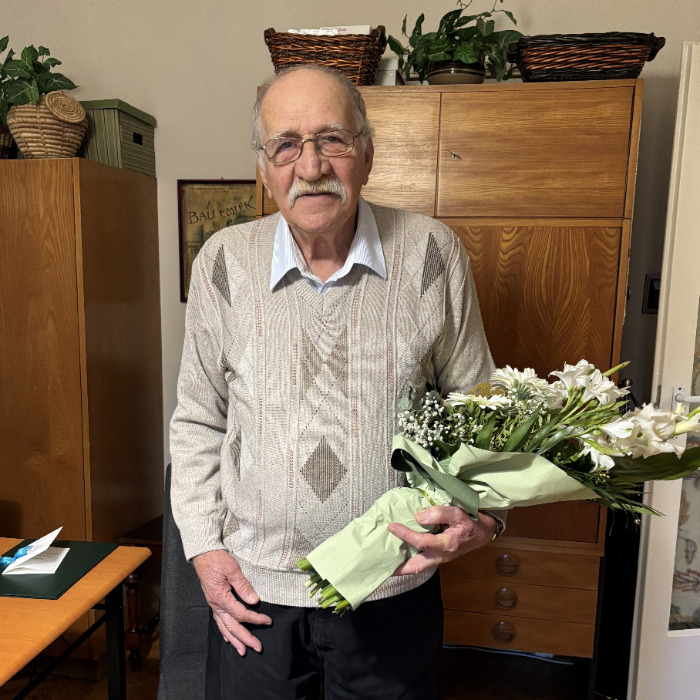 Povázsai Szilárd köszöntése 90. születésnapja alkalmából