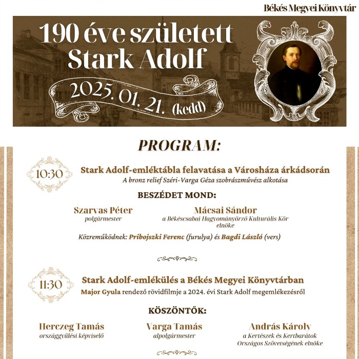 190 éve született Stark Adolf