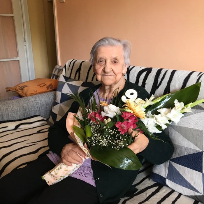 Such Mihályné köszöntése 95. születésnapja alkalmából