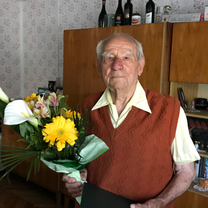 Szabó István köszöntése 95. születésnapja alkalmából