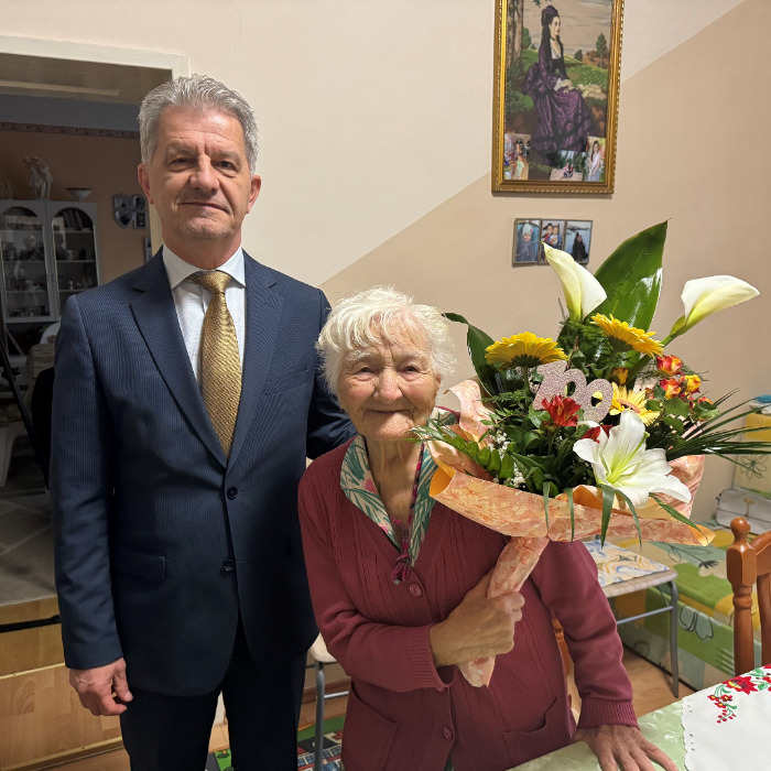 Vajay Ferencné köszöntése 100. születésnapja alkalmából