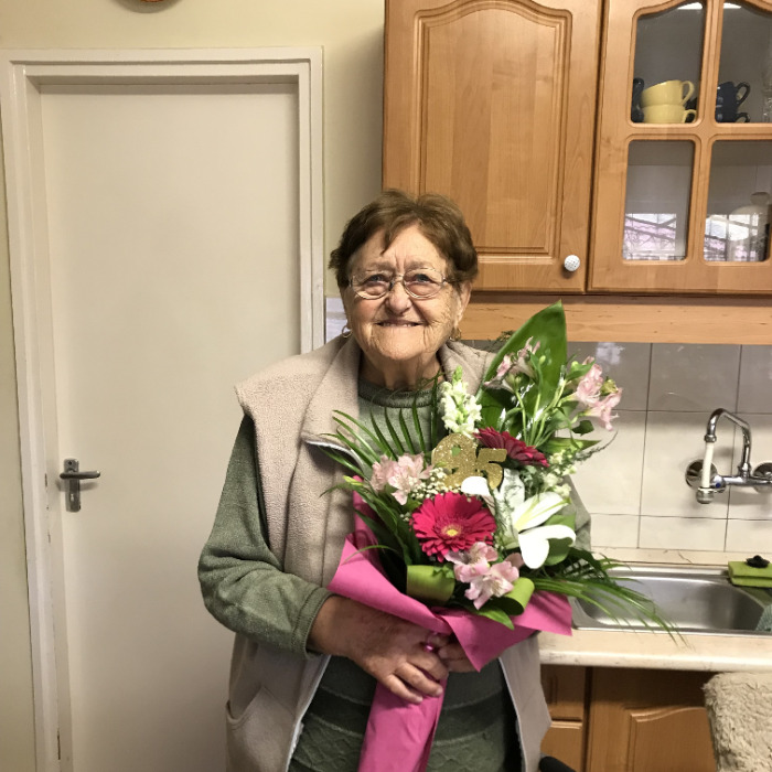Zsilák Pálné köszöntése 95. születésnapja alkalmából