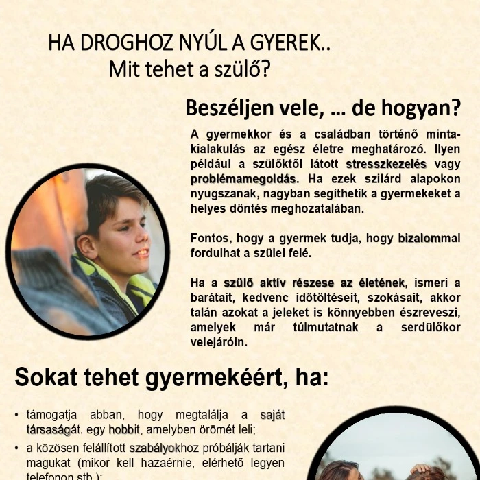 ha droghoz nyúl a gyerek.. mit tehet a szülő? képe