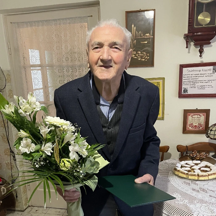 petrovszki jános köszöntése 95. születésnapja alkalmából képe