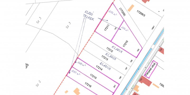 térkép Fényes eladó telkek 2025